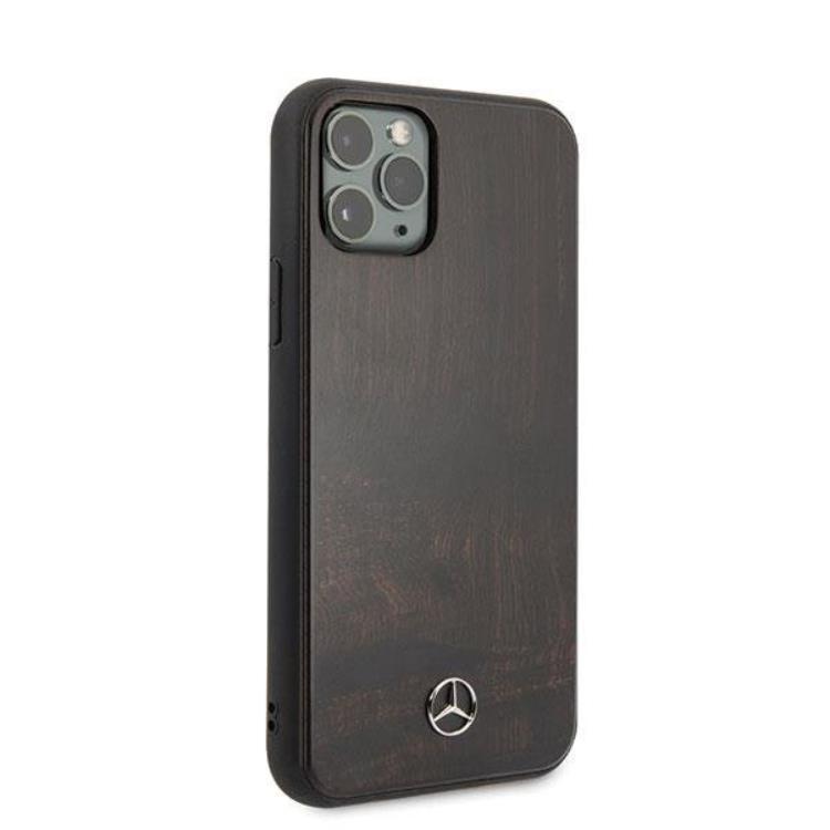 Mercedes Mercedes iPhone 11 Pro Skal Wood Line - Brun