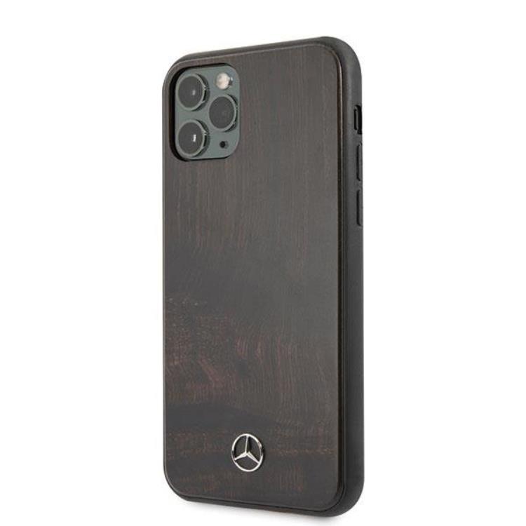 Mercedes Mercedes iPhone 11 Pro Skal Wood Line - Brun