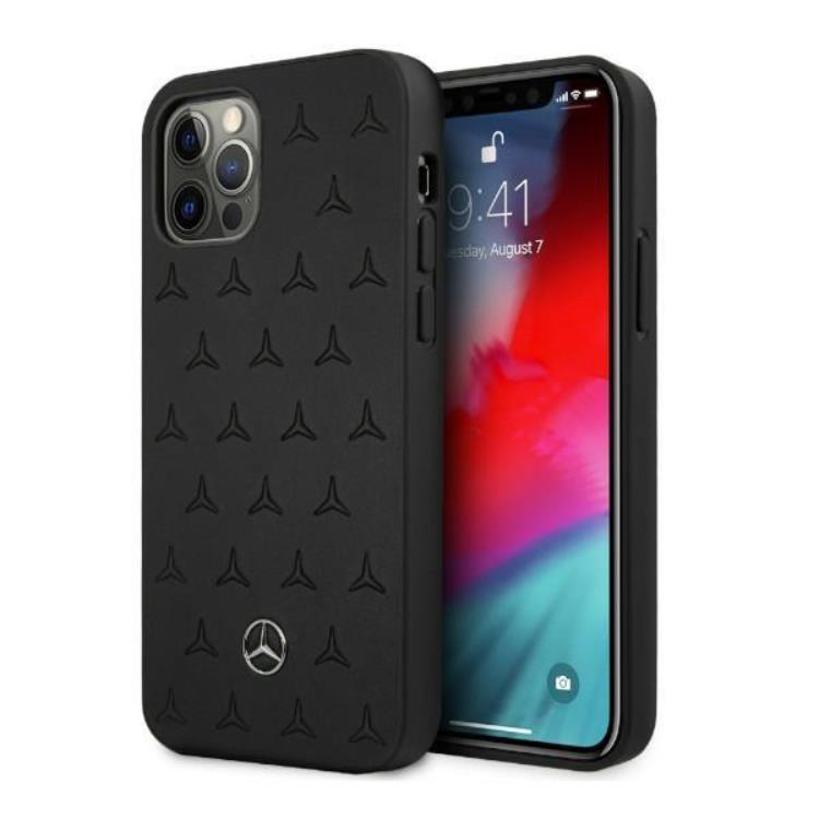 Mercedes Mercedes iPhone 12 Pro Max Skal Läder - Svart
