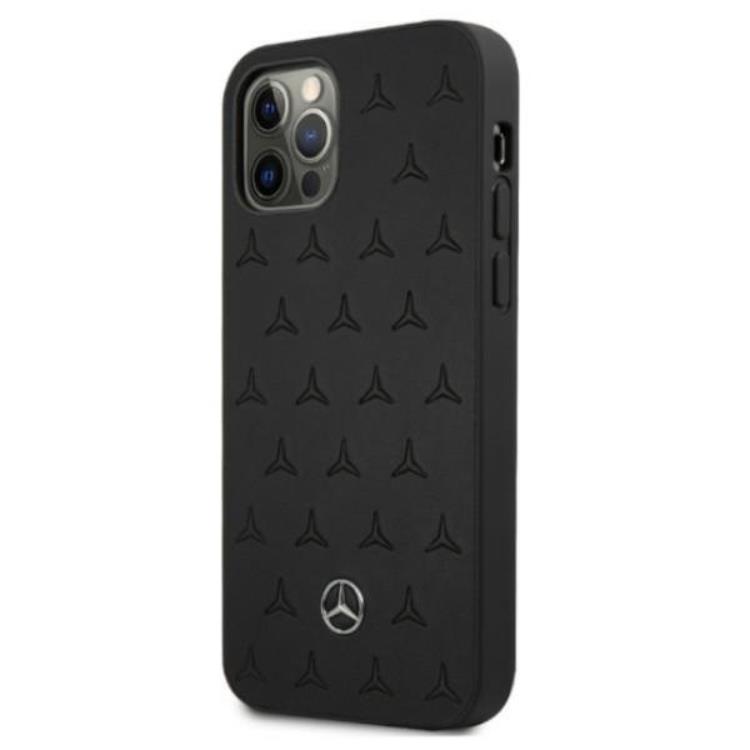 Mercedes Mercedes iPhone 12 Pro Max Skal Läder - Svart