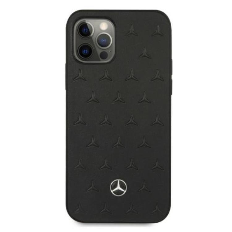 Mercedes Mercedes iPhone 12 Pro Max Skal Läder - Svart