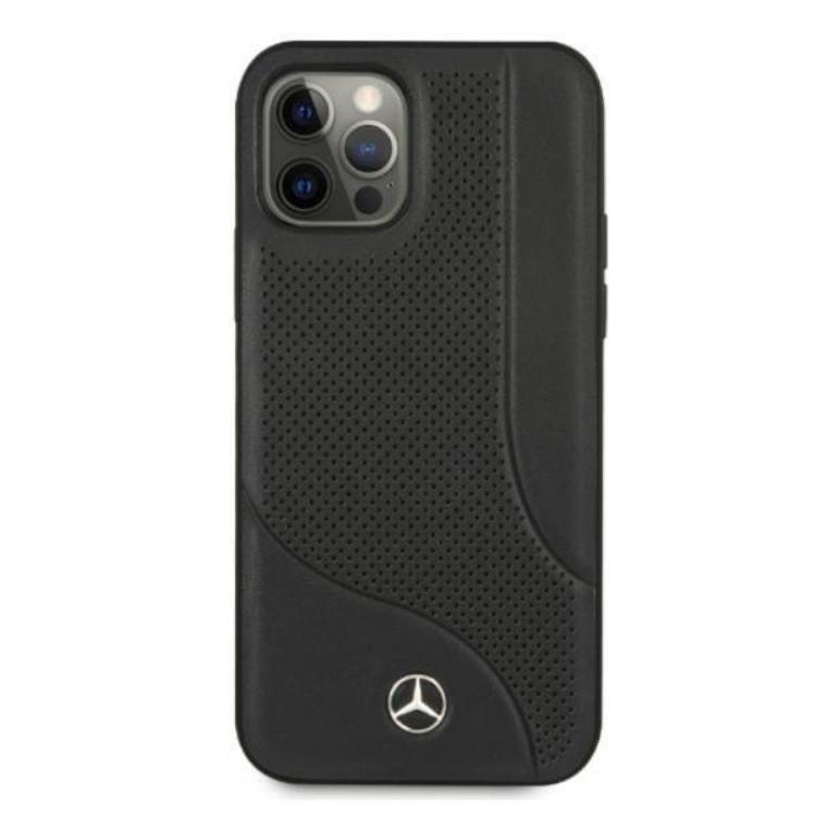 Mercedes Mercedes iPhone 12 Pro Max Skal Läder - Svart
