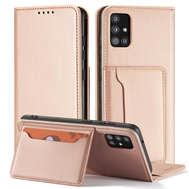 OEM Galaxy A12 5G (2020/2021) Plånboksfodral Magnet Stand - Rosa