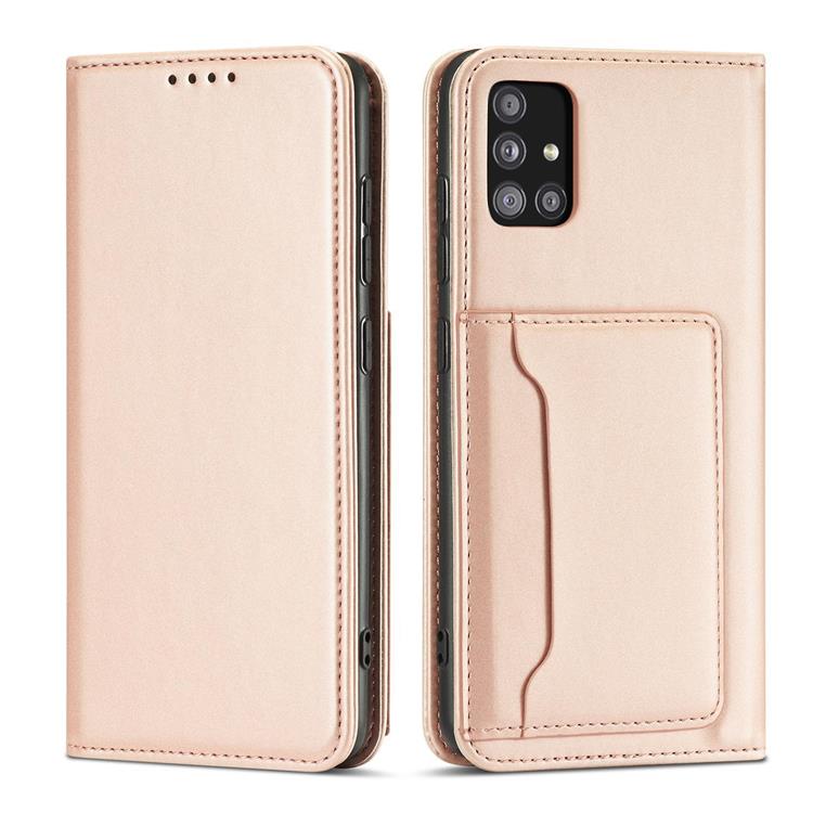 OEM Galaxy A12 5G (2020/2021) Plånboksfodral Magnet Stand - Rosa