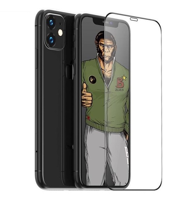 BlueO BlueO iPhone 14 Skärmskydd i Härdat Glas 5D - Svart