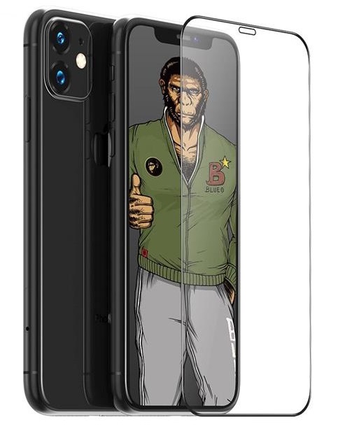 BlueO BlueO iPhone 14 Pro Max Skärmskydd i Härdat glas 5D - Svart