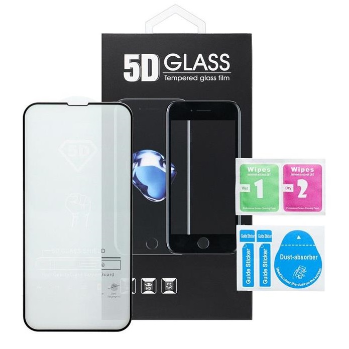 OEM Xiaomi Redmi 10C Härdat Glas Skärmskydd 5D Full Lim - Svart