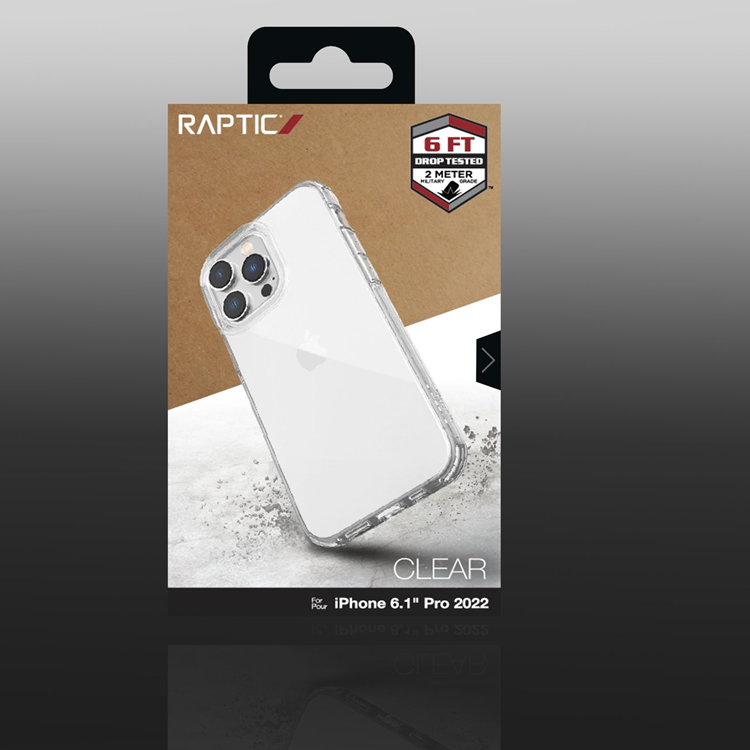 Raptic Raptic iPhone 14 Pro Skal Armored - Transparent