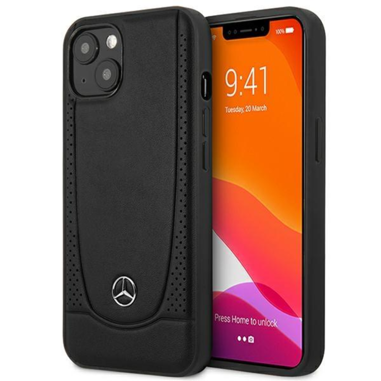 Mercedes Mercedes iPhone 14 Plus Skal Läder Urban Bengale - Svart