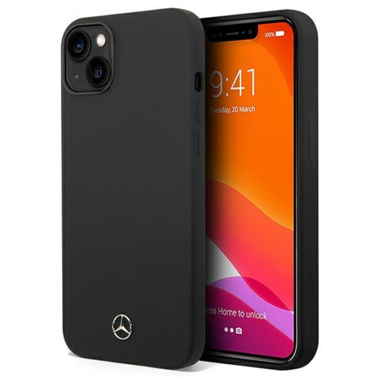 Mercedes Mercedes iPhone 14 Skal Silicone Line - Svart