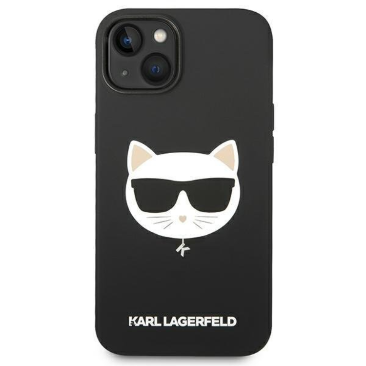 KARL LAGERFELD Karl Lagerfeld iPhone 14 Plus Skal MagSafe Silicone Choupette Head