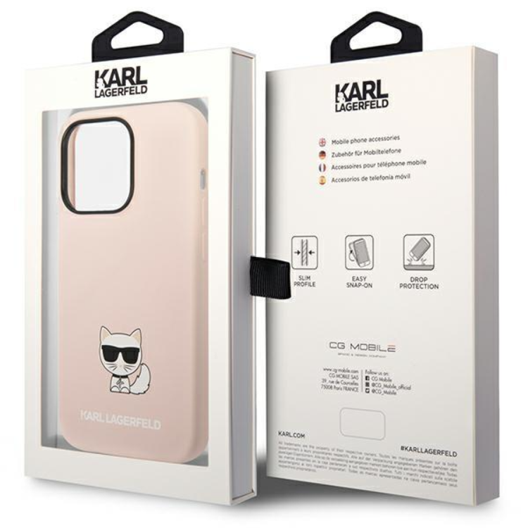 KARL LAGERFELD Karl Lagerfeld iPhone 14 Pro Max Skal Silicone Choupette Body