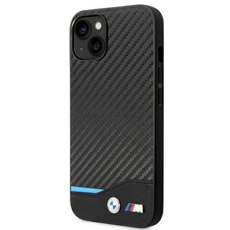 BMW BMW iPhone 14 Plus Skal Läder Carbon - Svart