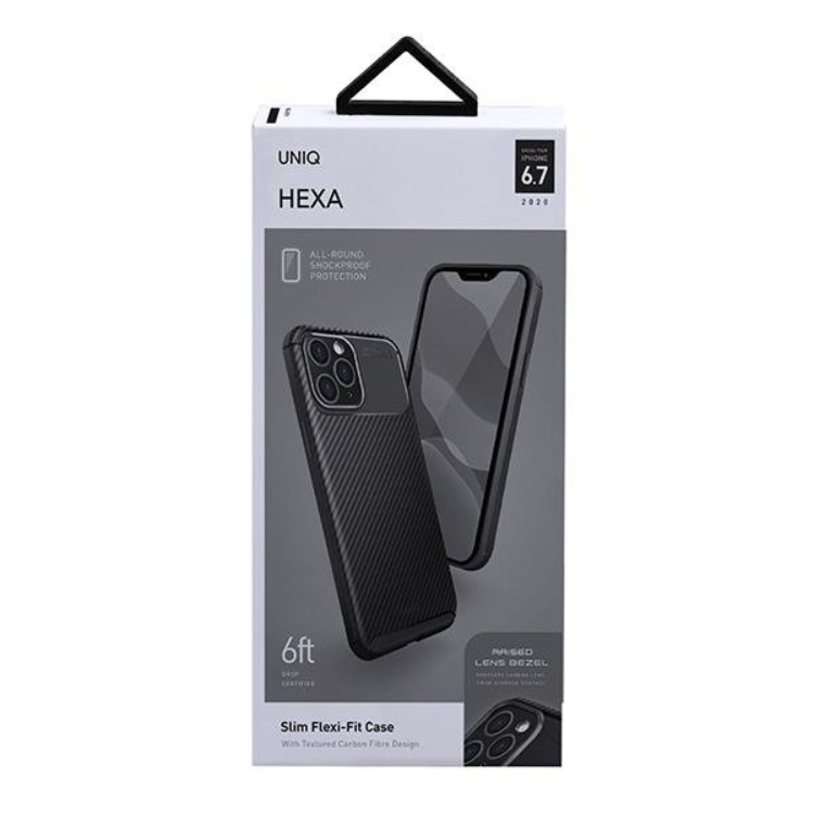 UNIQ UNIQ iPhone 12 Pro Max Skal Etui Hexa - Svart