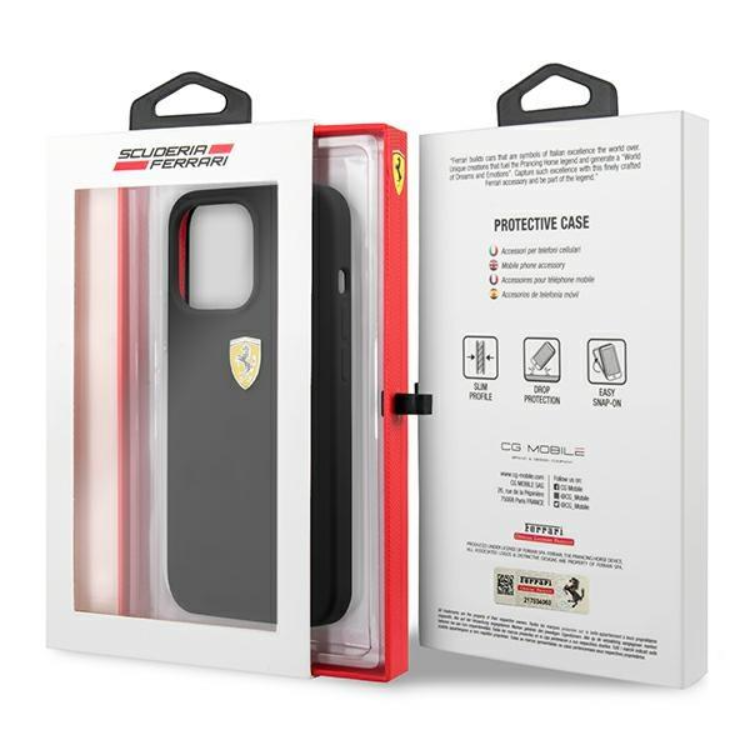 Ferrari Ferrari iPhone 13 Pro Skal Silicone - Svart
