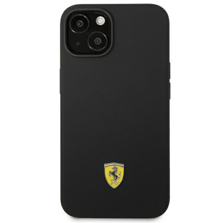 Ferrari Ferrari iPhone 14 Plus Skal Silicone Metal Logo - Svart