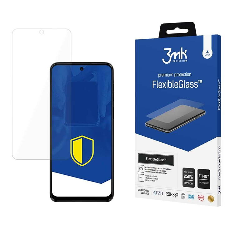 3MK 3MK Motorola Moto G14 Hybrid Okrossbart Glas FlexibleGlass