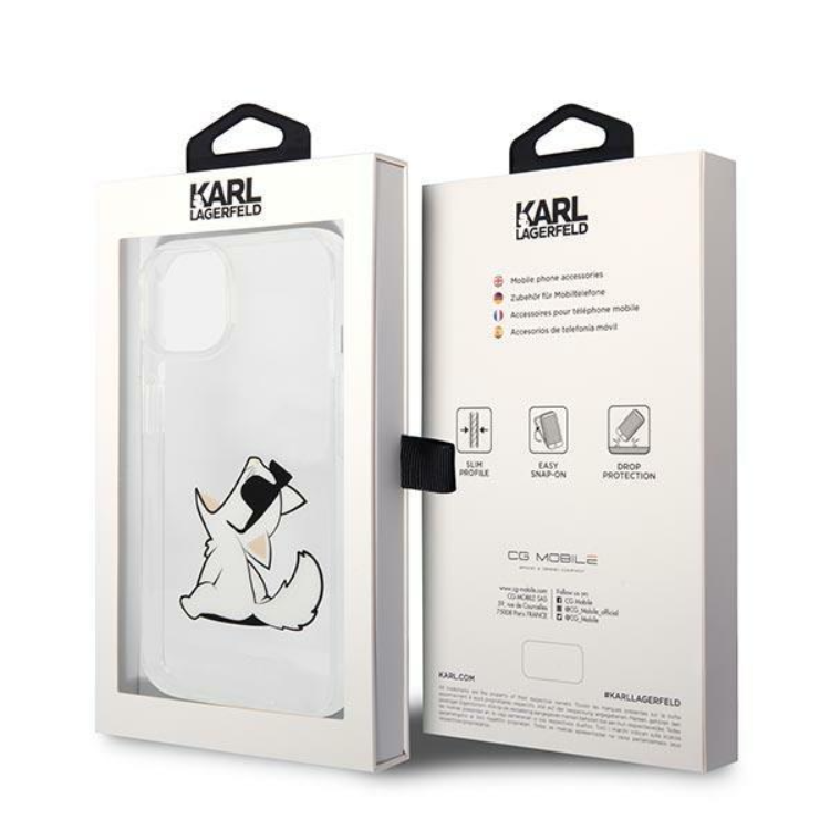 KARL LAGERFELD Karl Lagerfeld iPhone 14 Plus Skal Choupette Fun - Transparent