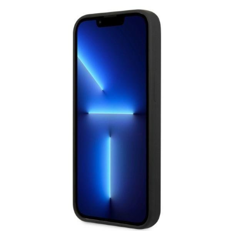 Guess Guess iPhone 13 Skal MagSafe Silicone Logo Plate - Svart