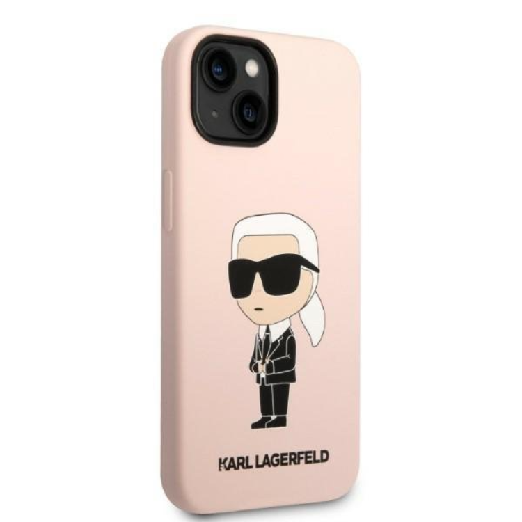 KARL LAGERFELD Karl Lagerfeld iPhone 14 Plus Skal Silicone Ikonik - Rosa
