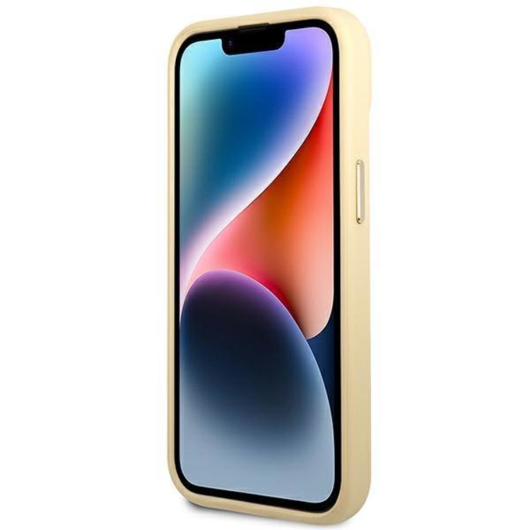 Guess GUESS iPhone 14 Plus Skal Croco Collection - Guld