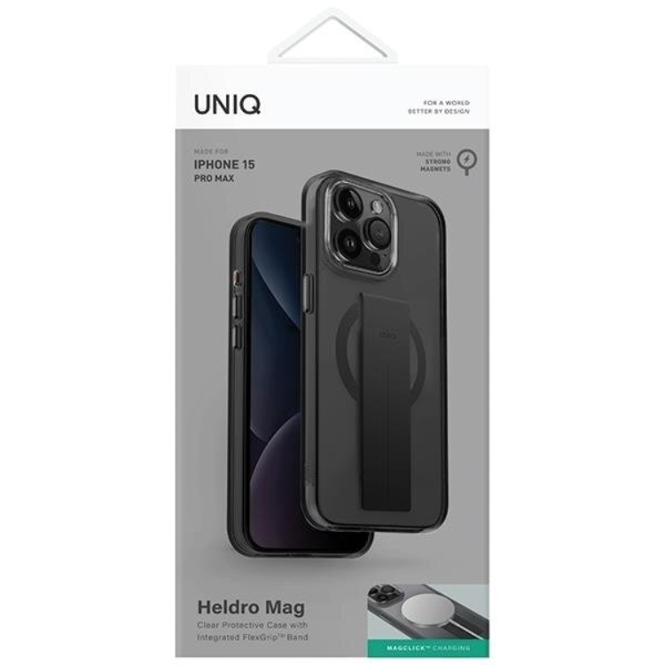 UNIQ UNIQ Mobilskal till iPhone 15 Pro Max MagSafe Heldro - Svart