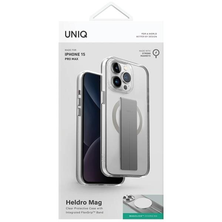 UNIQ UNIQ Mobilskal till iPhone 15 Pro Max MagSafe Heldro - Transparent