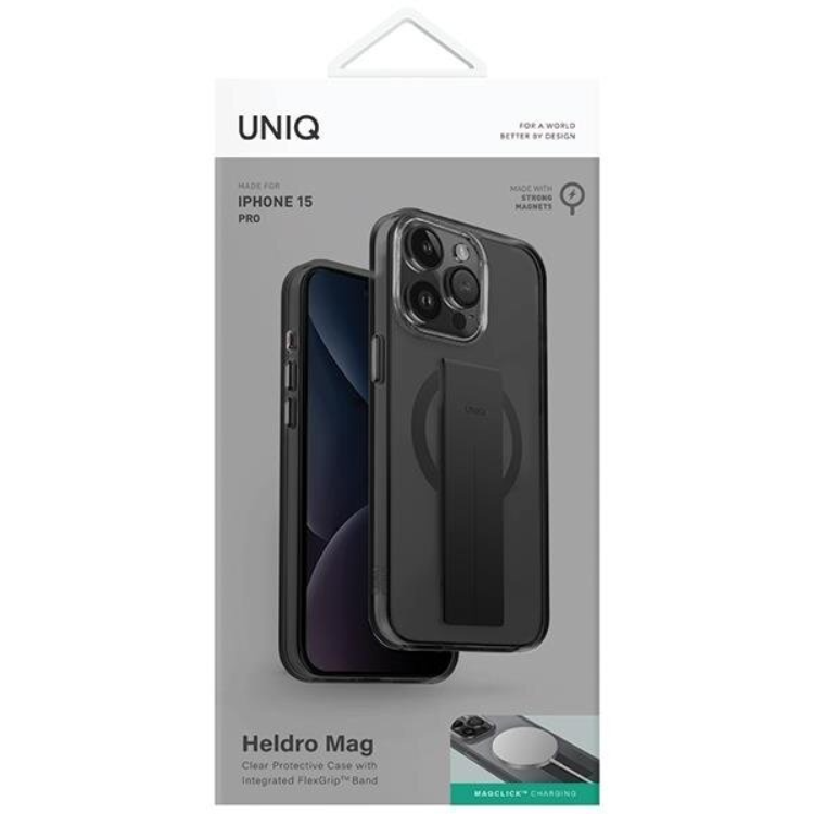 UNIQ UNIQ Mobilskal till iPhone 15 Pro MagSafe Heldro - Svart