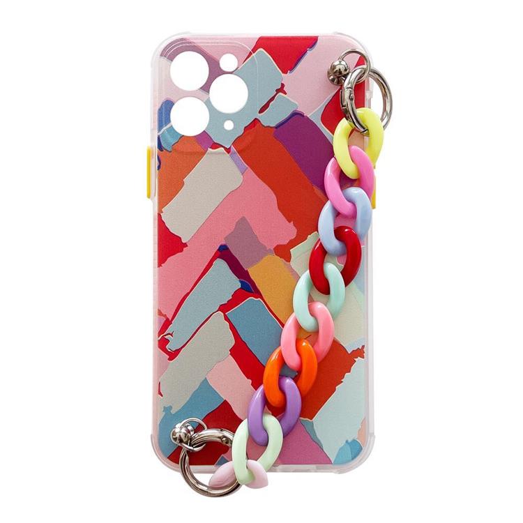 OEM Color Gel Chain Pendant Skal Xiaomi Redmi 10 4G (2021/2022) - Flerfärgad