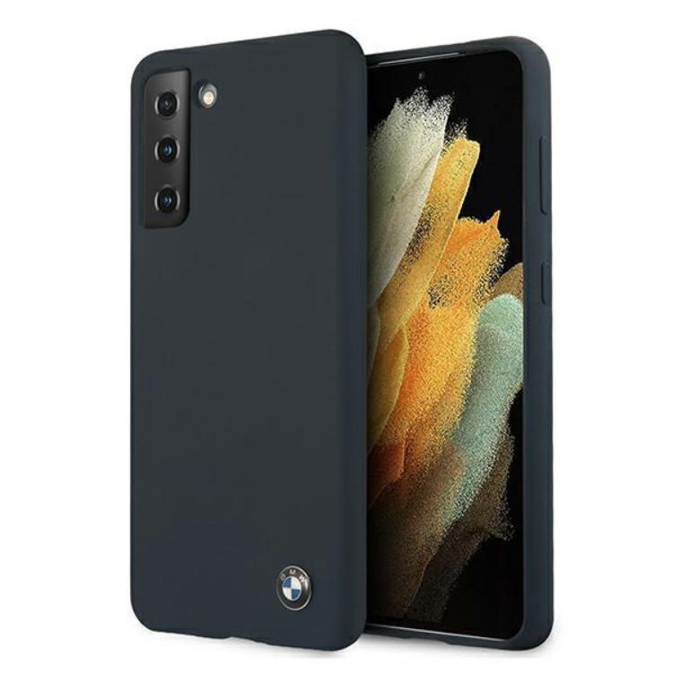 BMW BMW Silicone Signature Skal Galaxy S21 Plus 5G - Marinblå