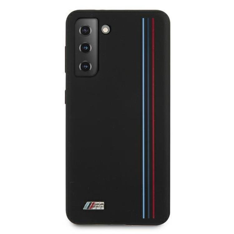 BMW BMW Silicone Stripes M Collection Skal Galaxy S21 Plus 5G - Svart