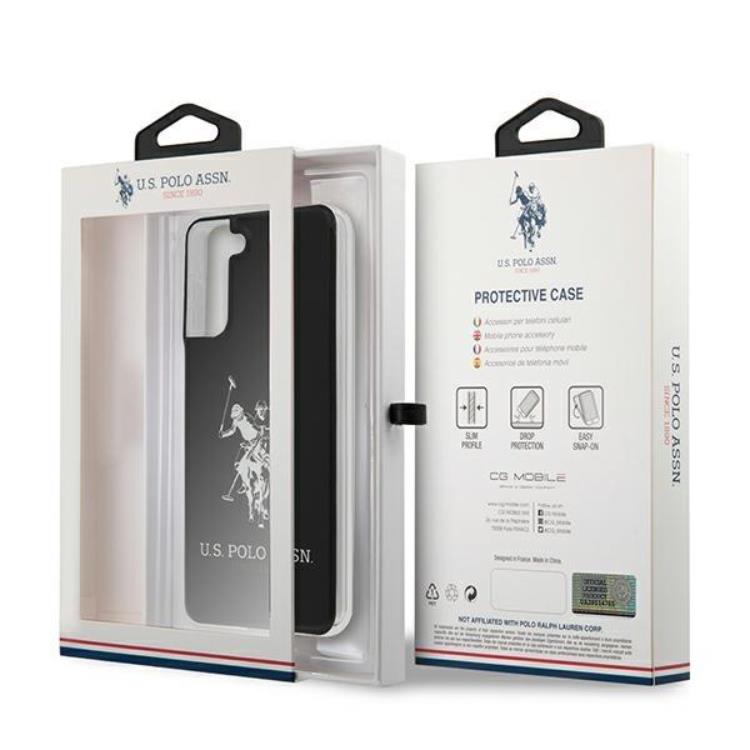 US Polo US Polo Shiny Big Logo Skal Galaxy S21 Plus - Svart
