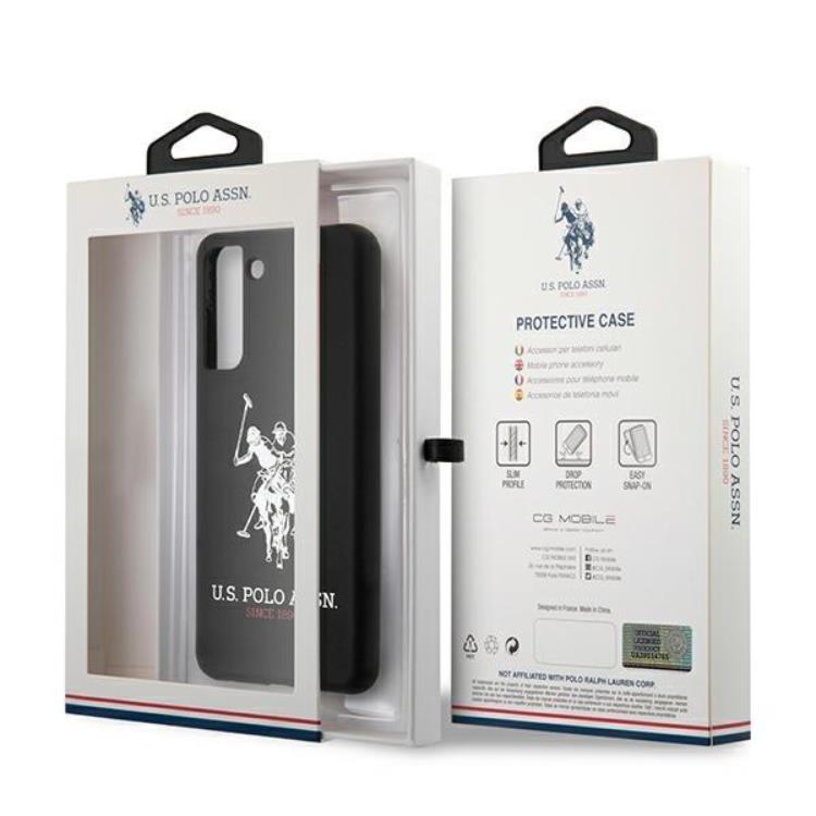 US Polo US Polo Silicone Logo Skal Galaxy S21 Plus - Svart