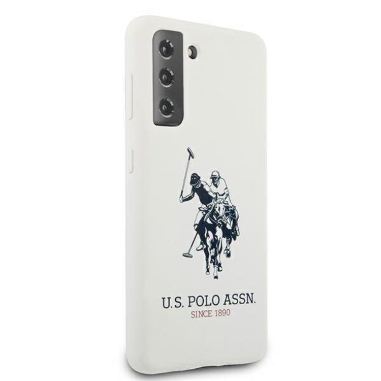 US Polo US Polo Silicone Logo Skal Galaxy S21 Plus - Vit