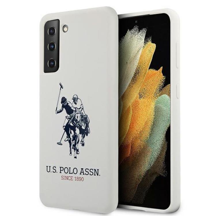 US Polo US Polo Silicone Logo Skal Galaxy S21 Plus - Vit
