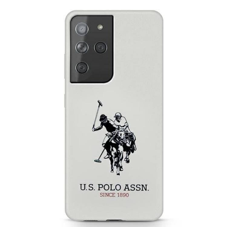US Polo US Polo Silicone Logo Skal Galaxy S21 Ultra - Vit