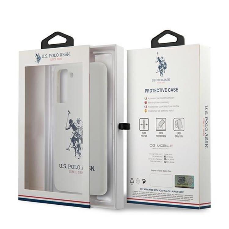 US Polo US Polo Silicone Logo Skal Galaxy S21 - Vit