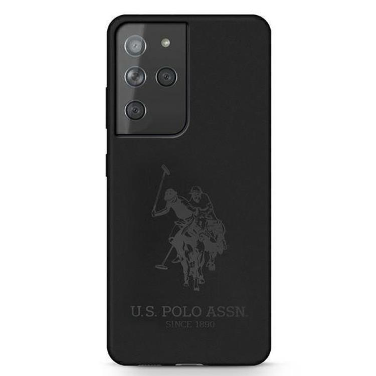 US Polo US Polo Silicone On Tone Skal Galaxy S21 Ultra - Svart