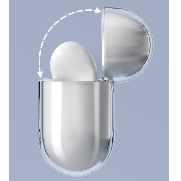 OEM AirPods 1/2 Skal Hörlurar Hard - Transparent