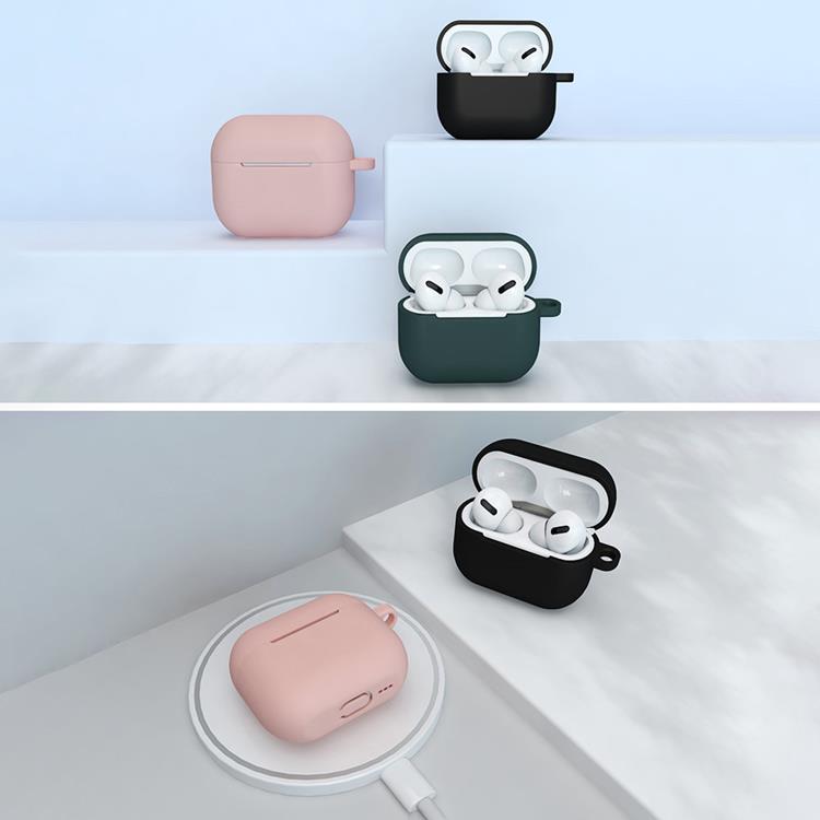 OEM AirPods 3 Skal Silicone Hörlurar Hook - Rosa