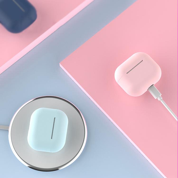 OEM AirPods 3 Skal Soft Silicone Hörlurar - Vit