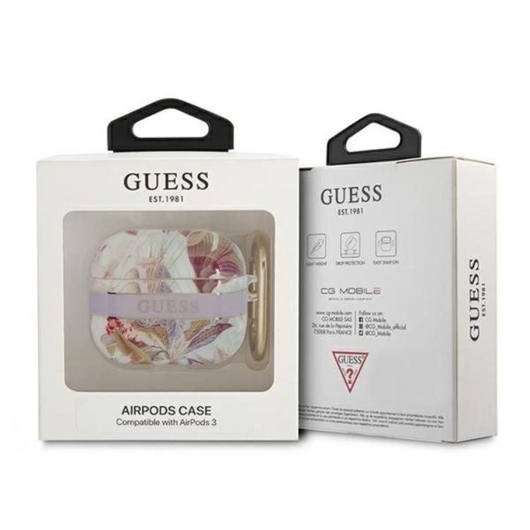 Guess Guess AirPods 3 Skal Flower Strap Collection - Lila
