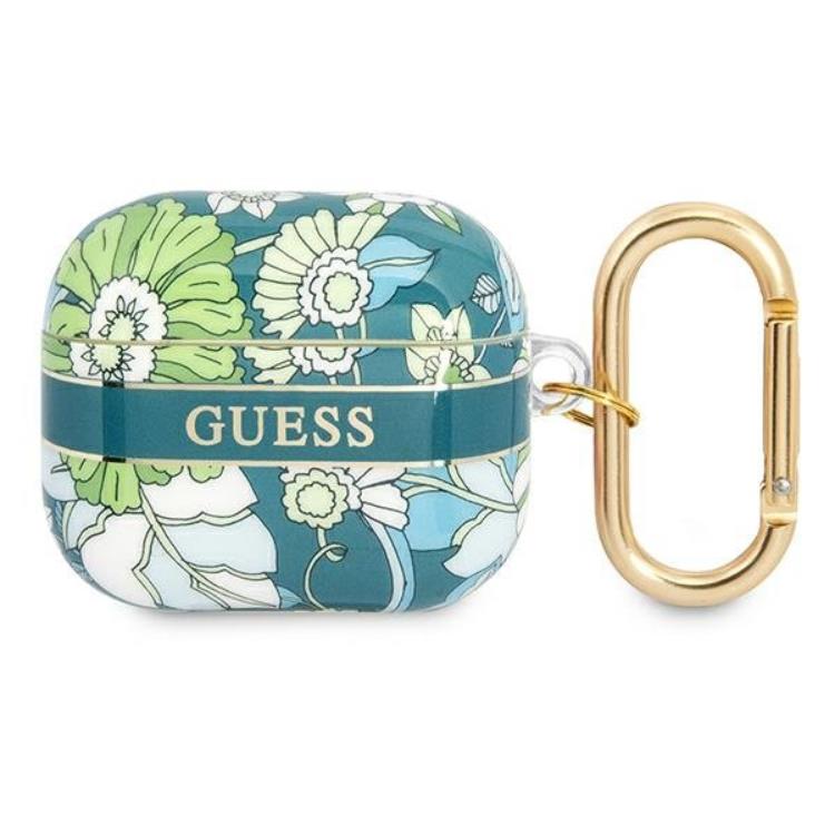 Guess Guess AirPods 3 Skal Flower Strap - Grön