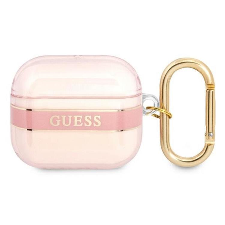 Guess Guess AirPods 3 Skal Strap Collection - Rosa