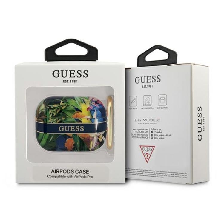 Guess Guess AirPods Pro Skal Flower Strap Collection - Blå