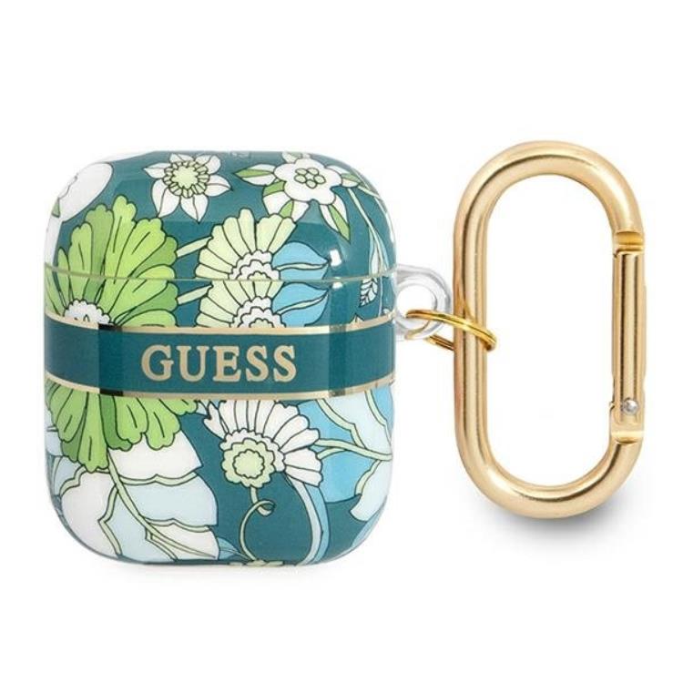 Guess Guess AirPods Skal Flower Strap Collection - Grön