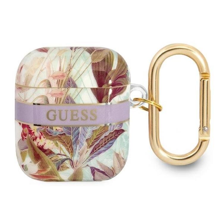 Guess Guess AirPods Skal Flower Strap Collection - Lila