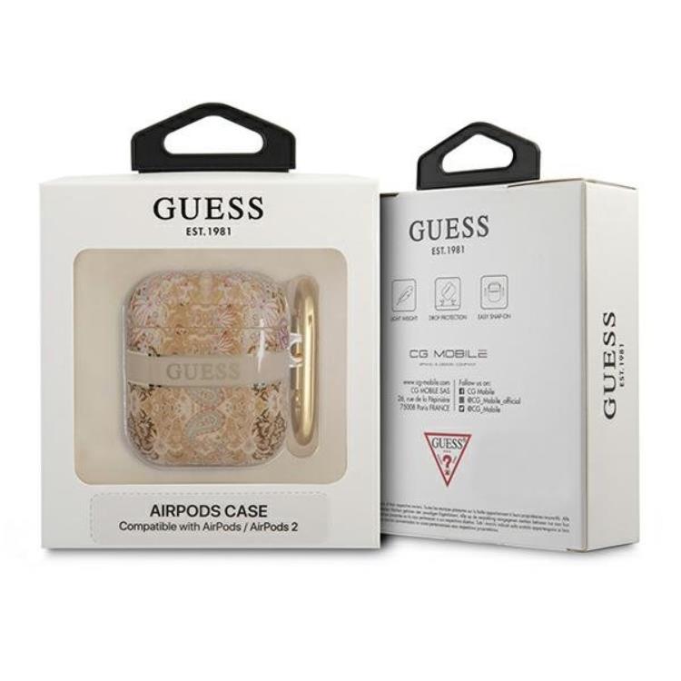 Guess Guess AirPods Skal Paisley Strap Collection - Guld