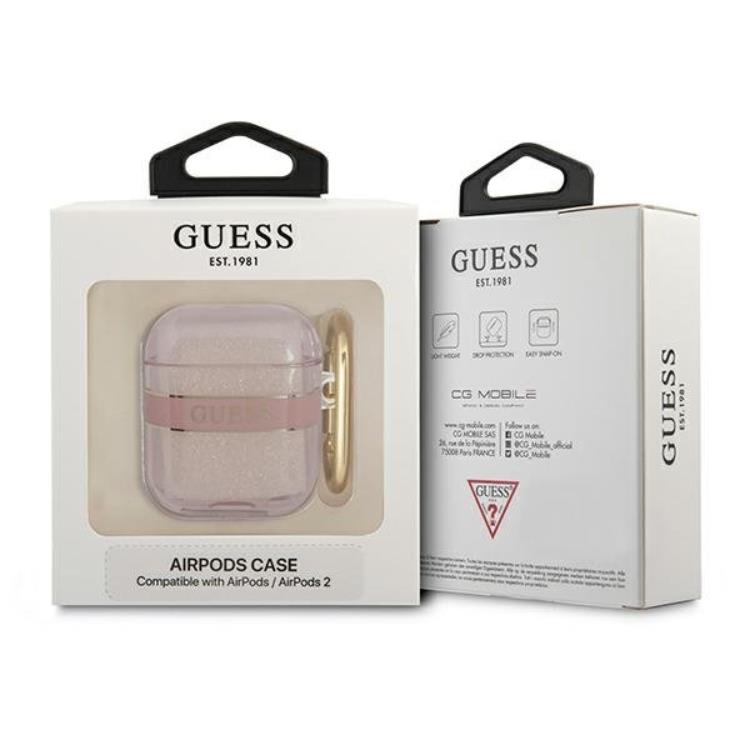 Guess Guess AirPods Skal Strap Collection - Rosa