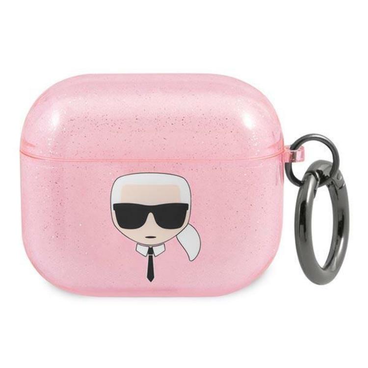 KARL LAGERFELD Karl Lagerfeld AirPods 3 Skal Glitter - Rosa